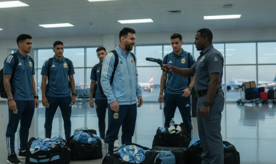 Miami Havaalanında Messi’yi Şaşırtan Sıkı Kontrol