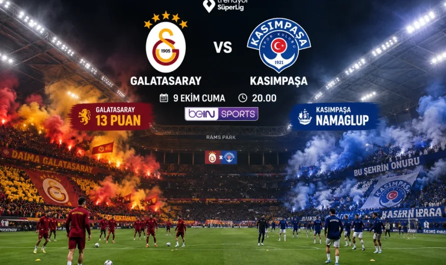 Galatasaray ve Kasımpaşa Karşı Karşıya: Maç Rehberi ve Kadro Analizi